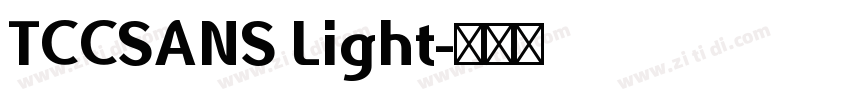 TCCSANS Light字体转换